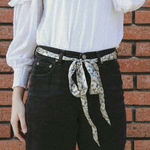 J. Crew Silk Tie Belts